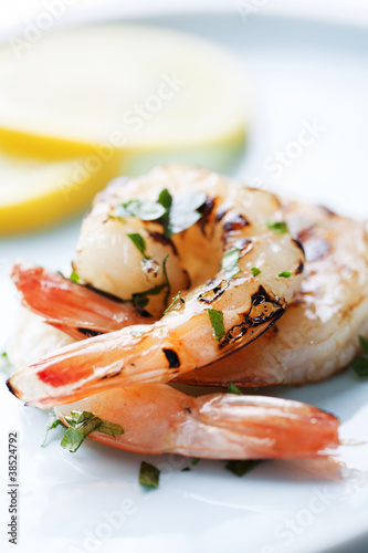 grilled shrimps