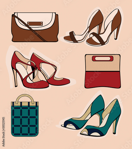 Three pair of shoes.