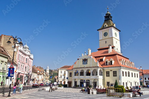 Brasov Council Square (Piata Sfatului). Romania