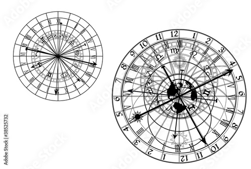 vector astronomical clock photo