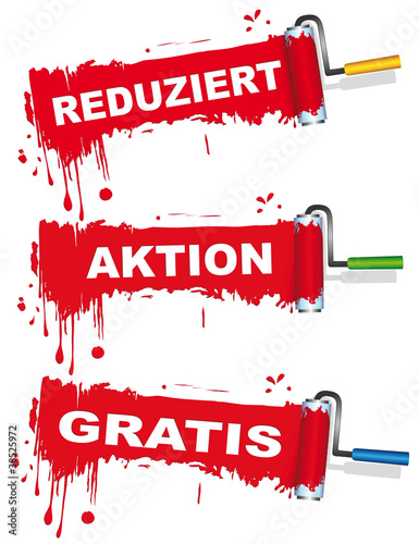 Werbeschilder Set für Verbraucher