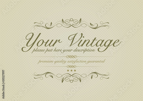 Vintage background with ornaments