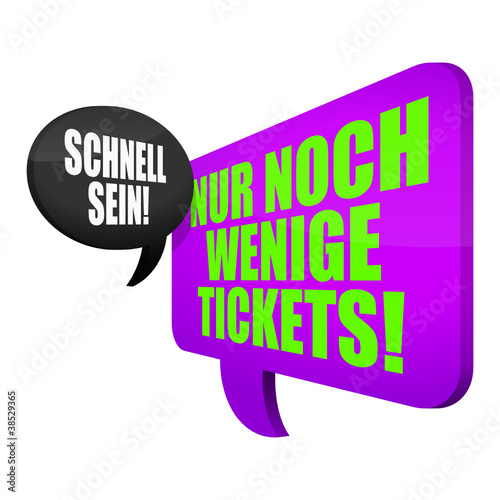 sprechblasen v3 nur noch wenige tickets I