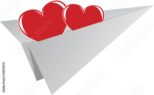 Valentine's Day element of greeting card