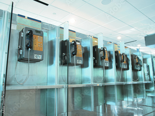 Public phone in the airport