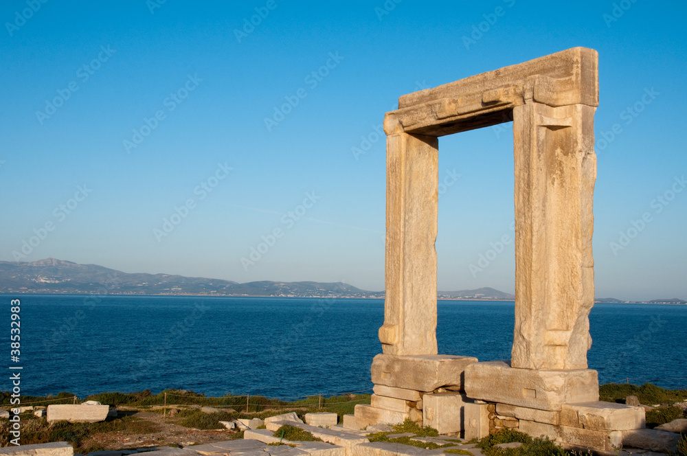 Portara gate, Naxos island, Greece