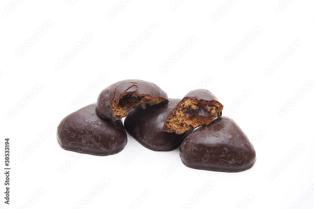Lebkuchenherz halbiert Lebkuchenherz halbiert