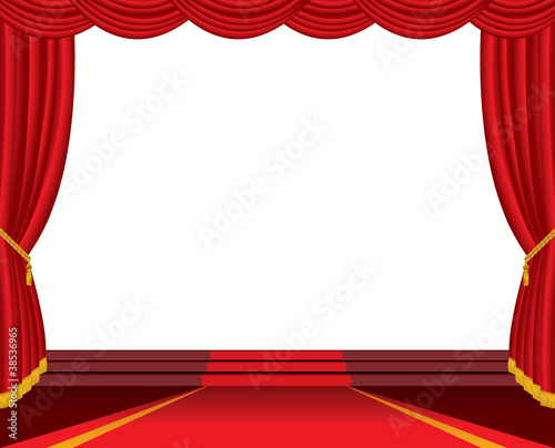 open white stage