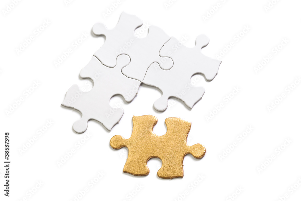 Fototapeta premium Golden Puzzle