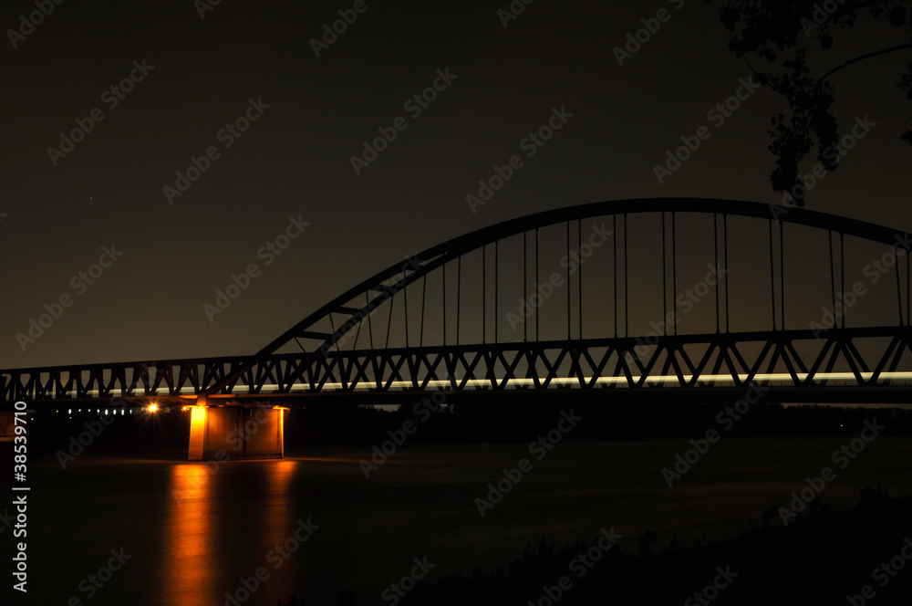 Naklejka premium Düsseldorf bei Nacht II