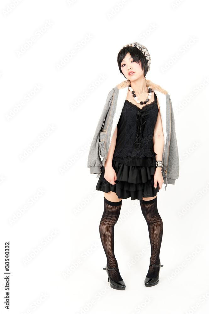a portrait of fashionable asian woman a portrait of fashionable asian woman