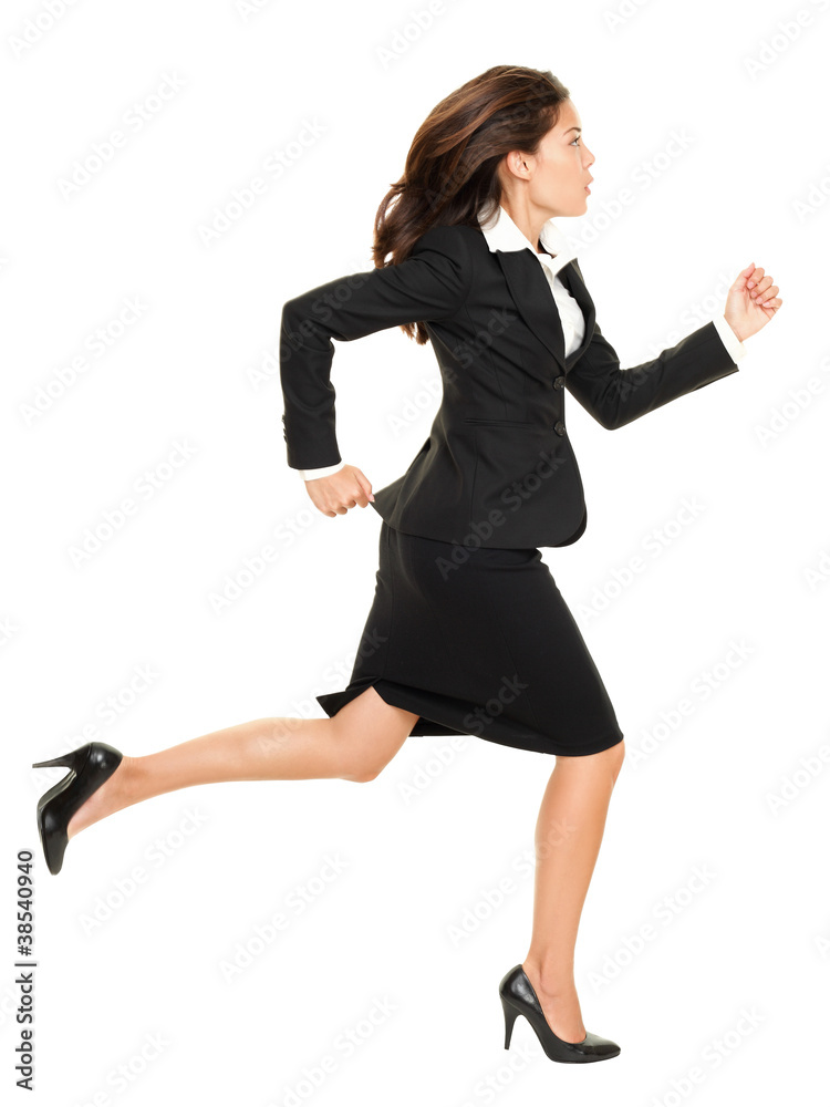 Business woman running Business woman running