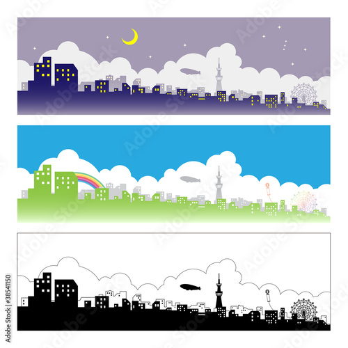 街並のイラスト