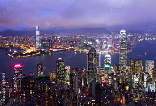 Hong Kong city view from the peak