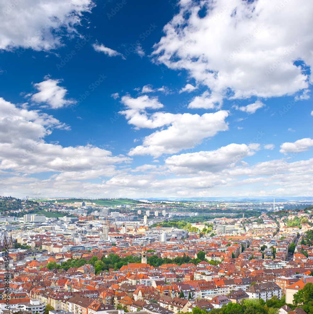 View of Stuttgart city, Germany, Europe