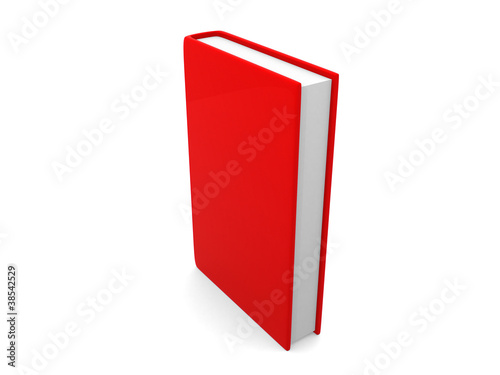 Book template on white background