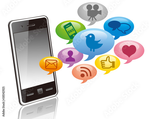 Social media on Smartphone