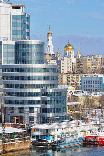 City on the river. Old and new.