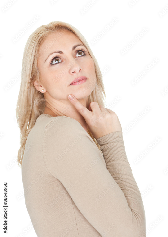 Portrait of beautiful woman in casual clothes Portrait of beautiful woman in casual clothes