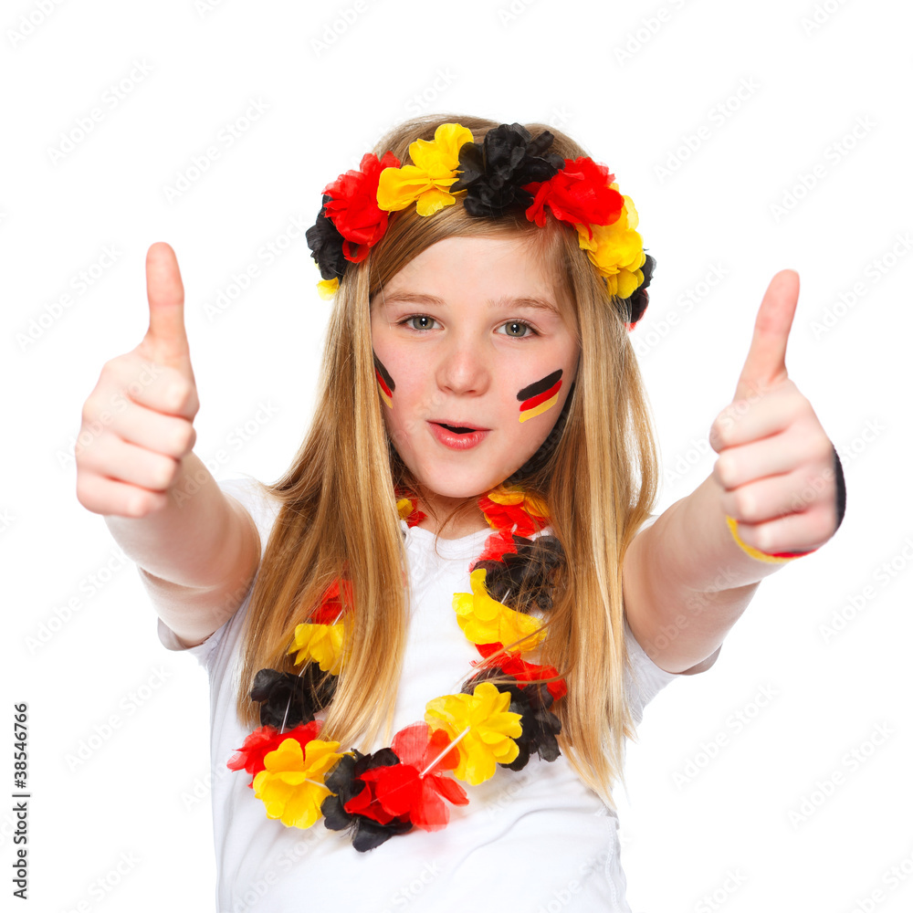 Wunschmotiv: german soccer fan with thumbs up #38546766