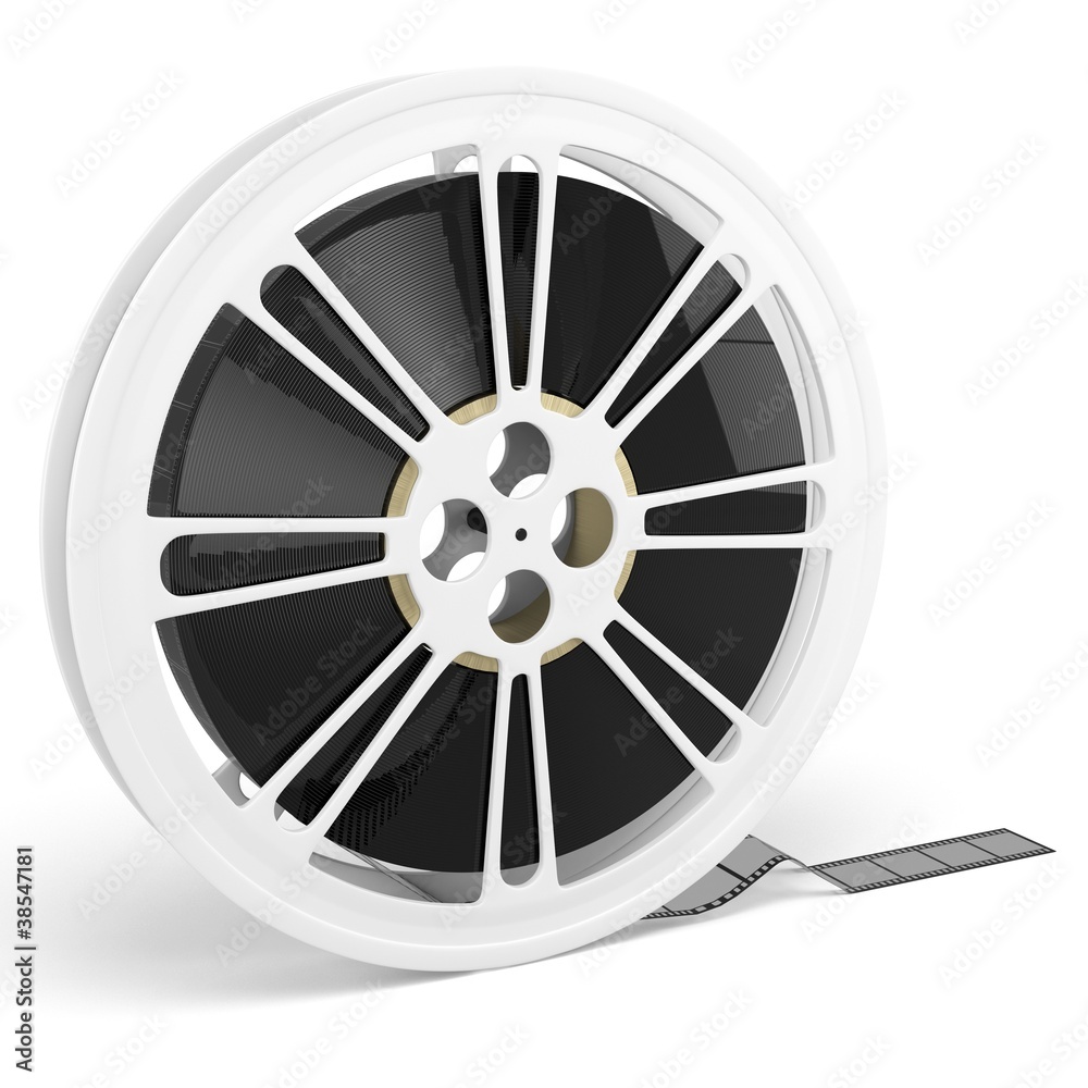 Fototapeta premium 3d blank film reel