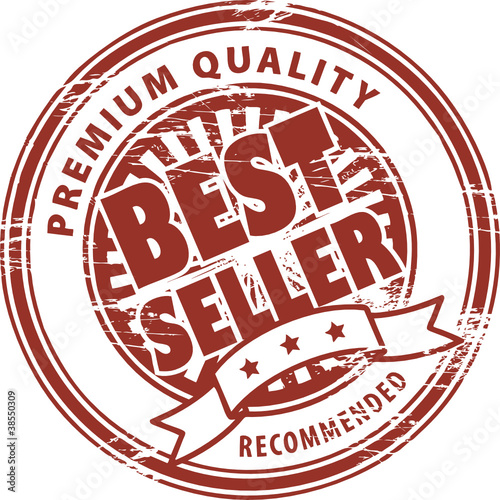 Stamp with the text best seller written inside