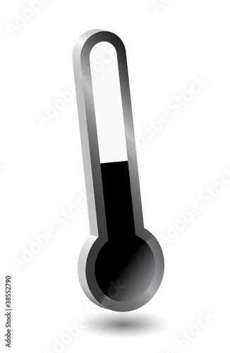 thermometer isolated, vector, 3d photo