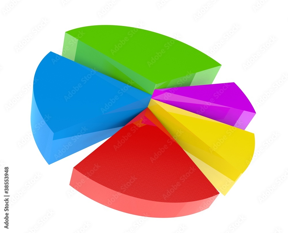 Obraz premium 3D circular diagram icon