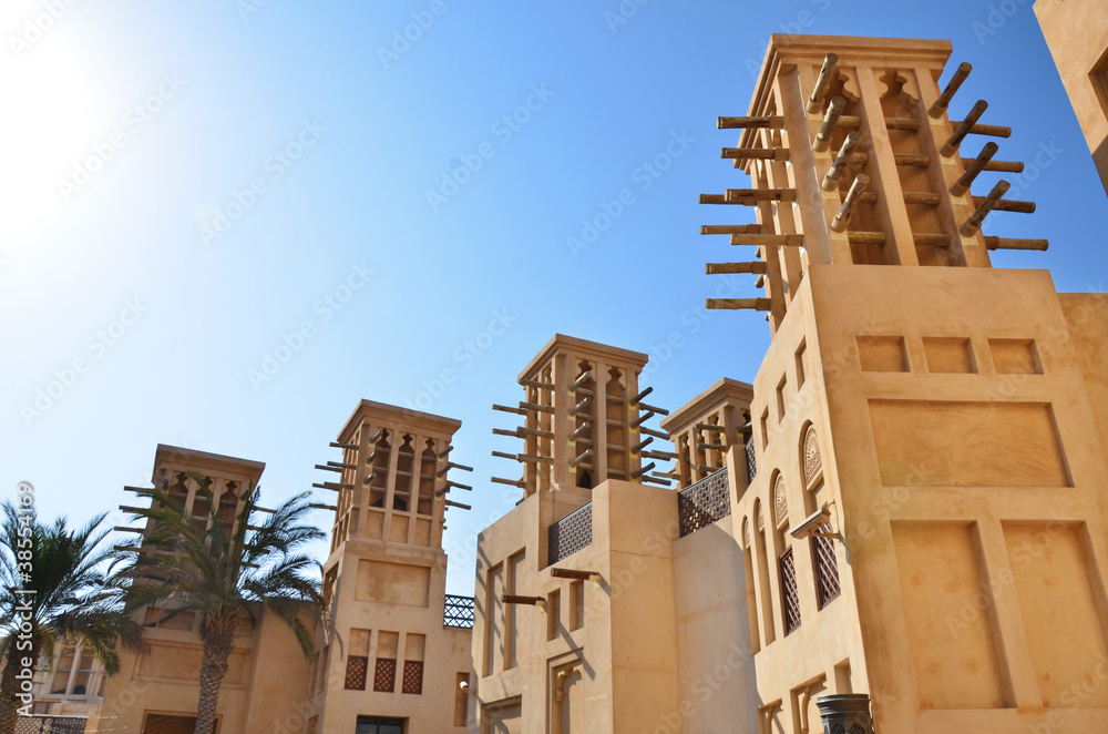 Obraz premium Wind Towers in Dubai, UAE