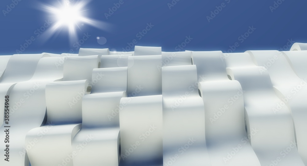 Fototapeta premium 3d modern wave way
