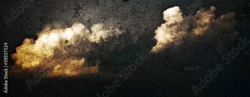 Photography Oil painting with texture, clouds and sky