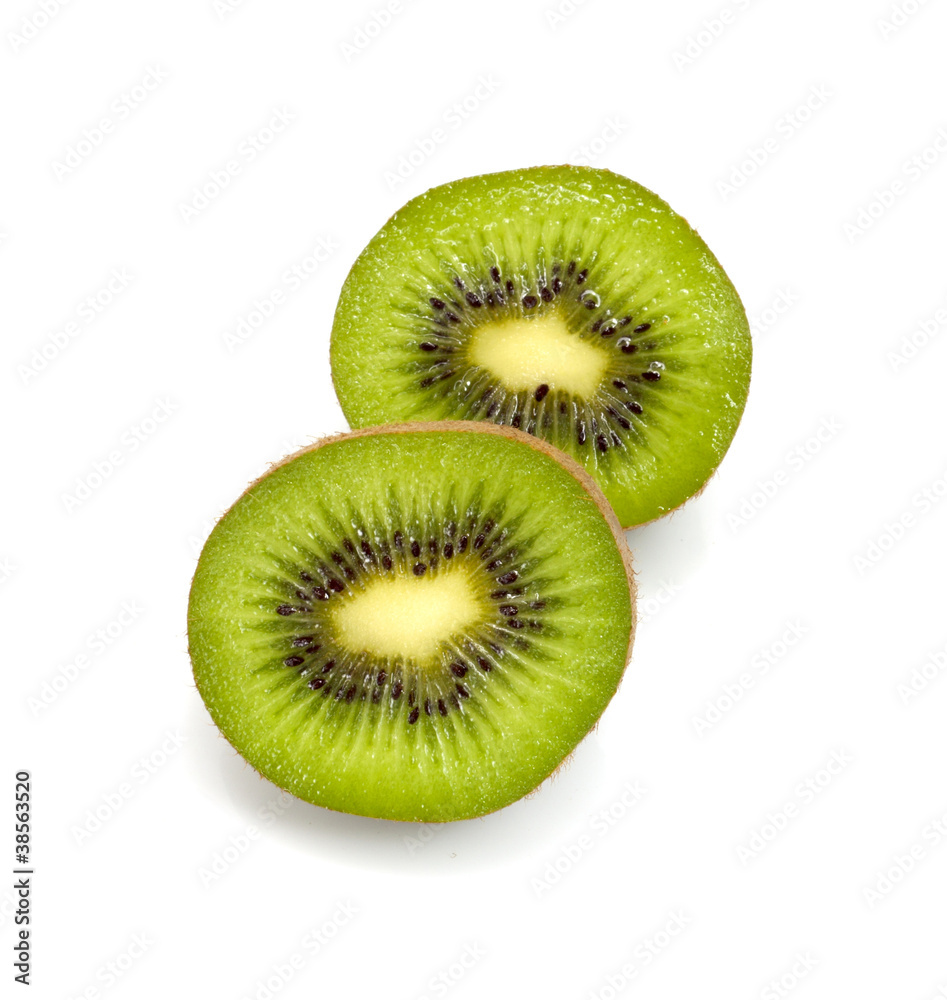 Kiwi Fruit Isolated on white background