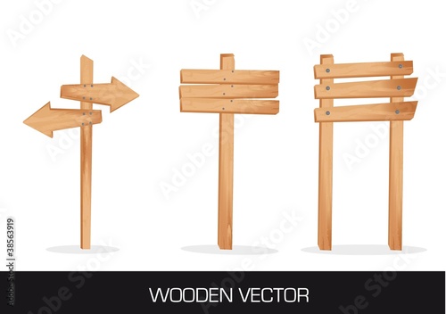 wooden indication