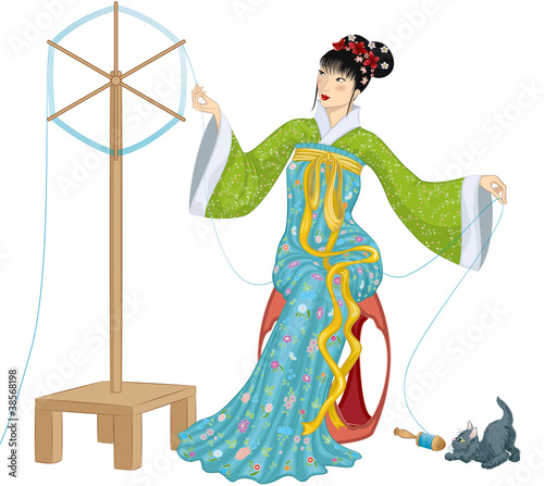 Making of silk thread