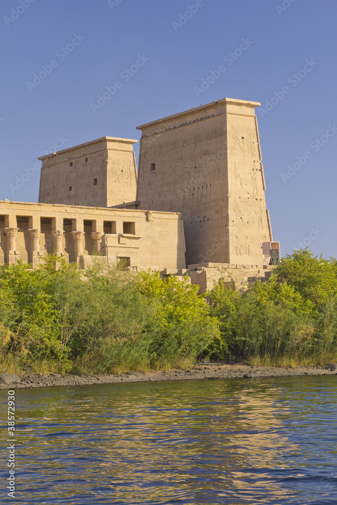 The Temple of Isis at Philae island in Lake Nasser ( Egypt)