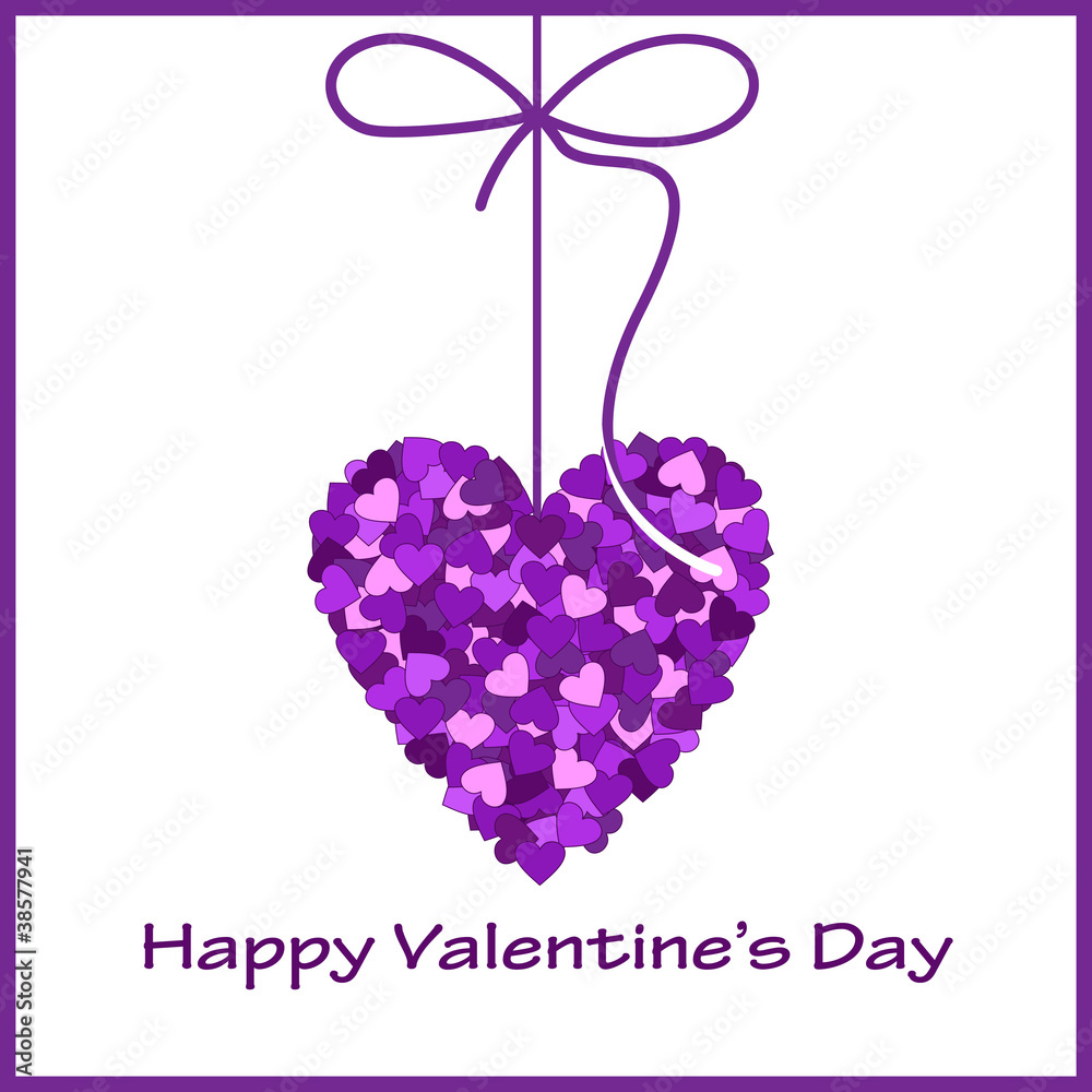 Fototapeta premium Valentine day card.