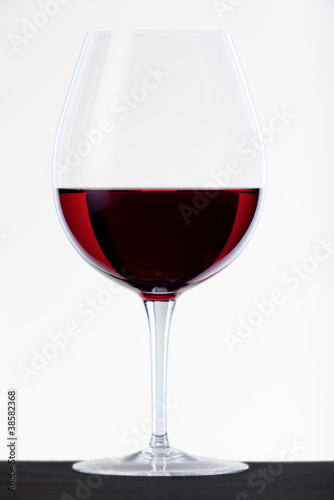 Glass of red wine