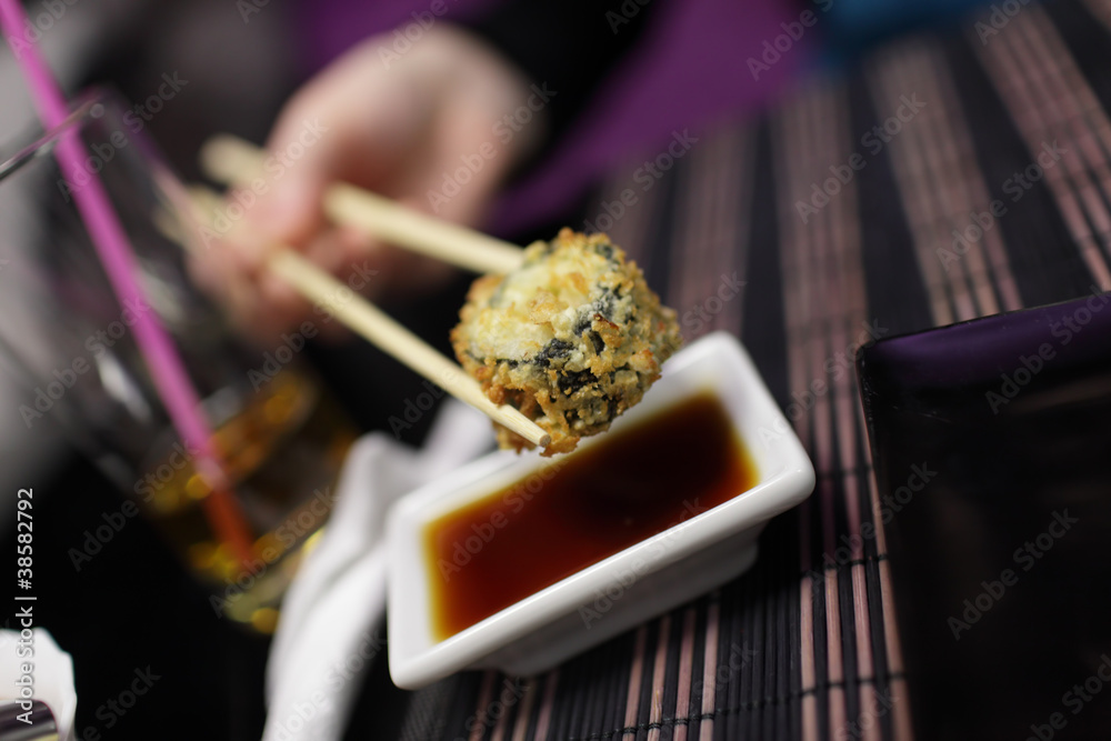 Taking of hot roll Taking of hot roll