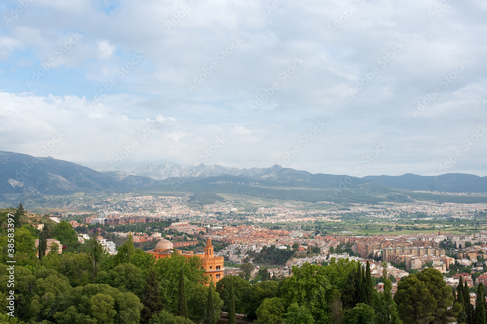 View on Granada city from Alhambra View on Granada city from Alhambra