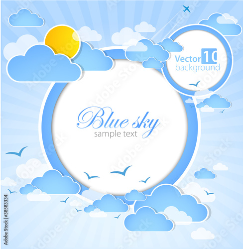 Good weather round background.