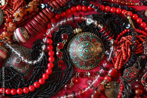 Jewelry - red and black