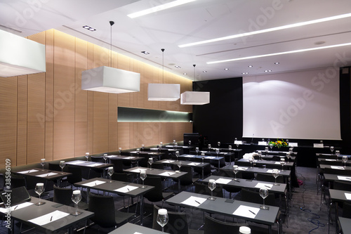 Press conference hall