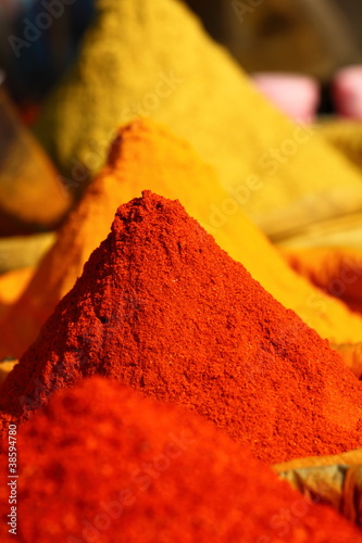 Fototapeta Naklejka Na Ścianę i Meble -  Traditional spices market in India.