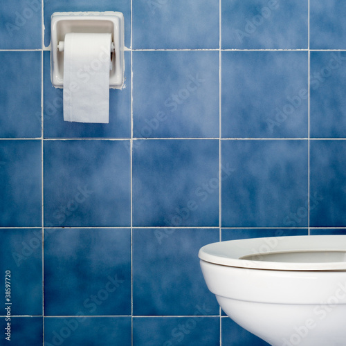 White sanitary ware and tissues