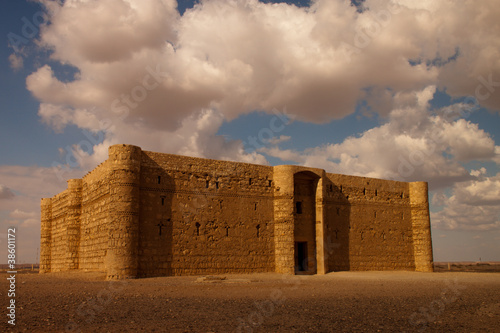 Kaharana desert castle in Jordan photo