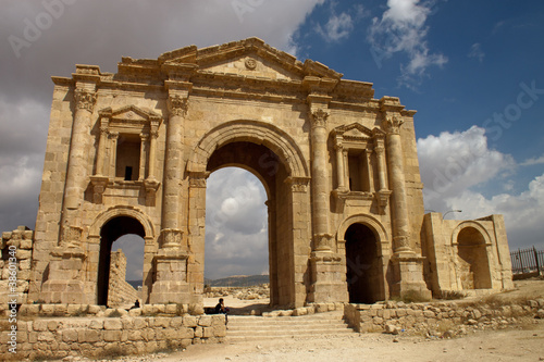 Ancient Jerash. Ruins of the Greco-Roman city of Gera at Jordan