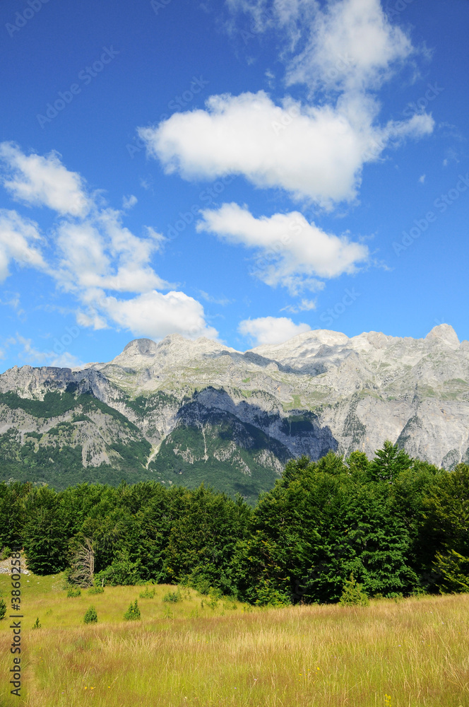 Naklejka premium Cholerne góry
