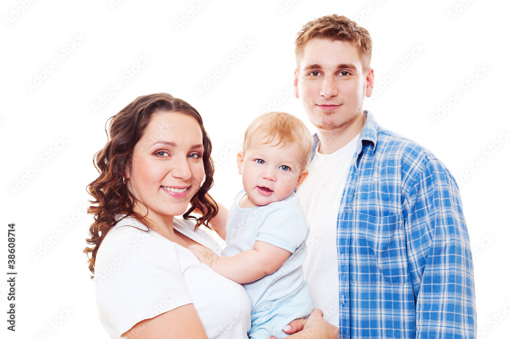 bright portrait of happy family bright portrait of happy family