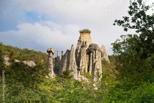 Hoodoos in Pontis, France. photo