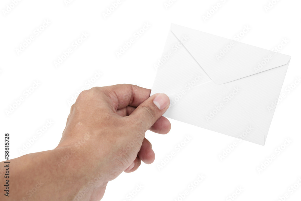human hand and letter human hand and letter